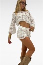 shorts in crochet isla